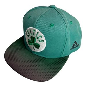 Adidas Snap Back NBA Boston Celtics Gradient Brim Cap Hat Faded Vintage Vibes